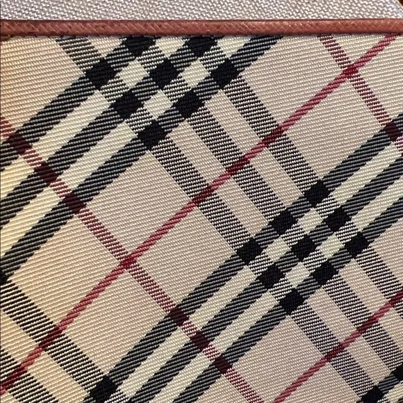 Burberry Checkered Canvas and Leather Wallet - Picture 9 of 17